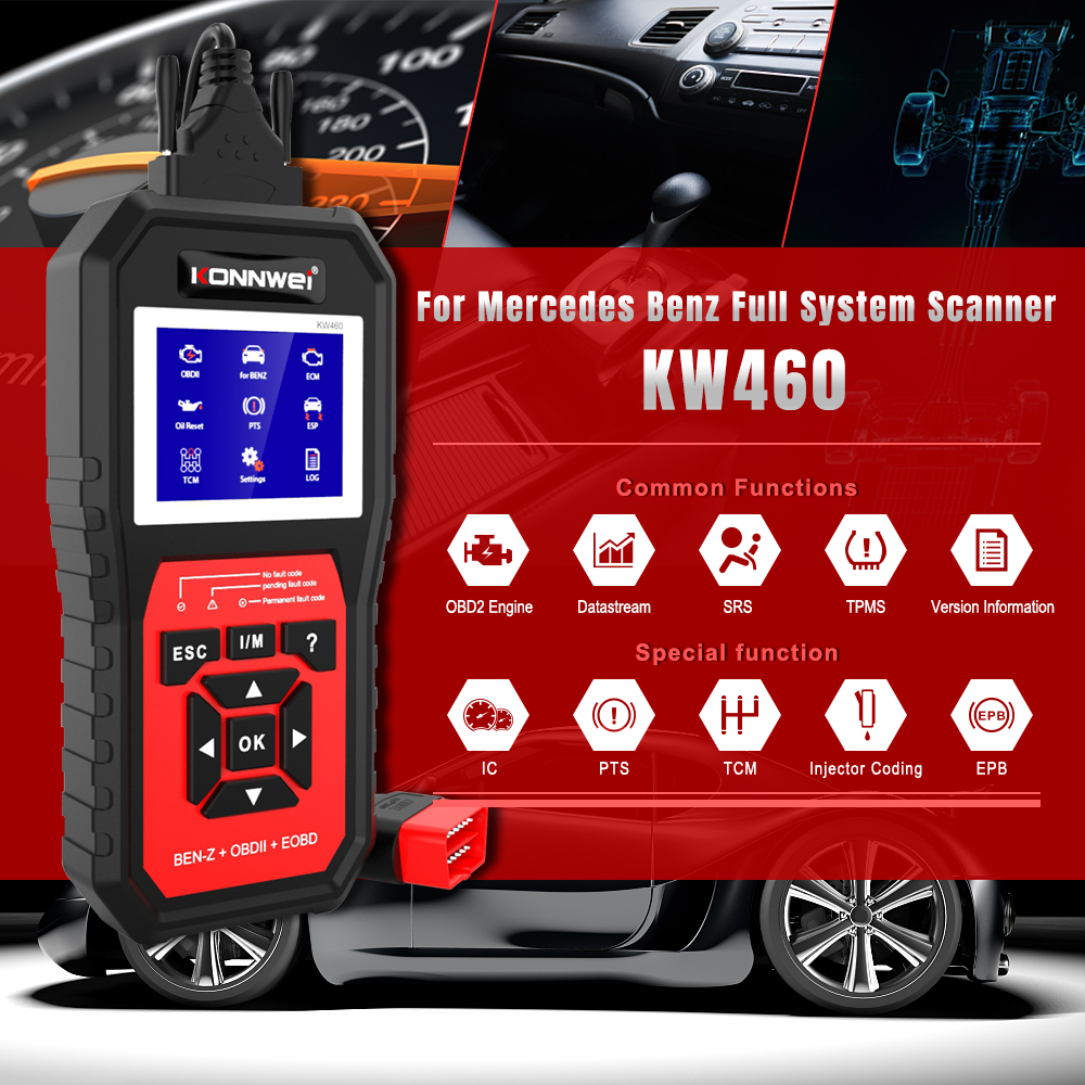 KONNWEI OBD2 Scanner Auto Diagnostic Vehicle O2 Sensor Systems –